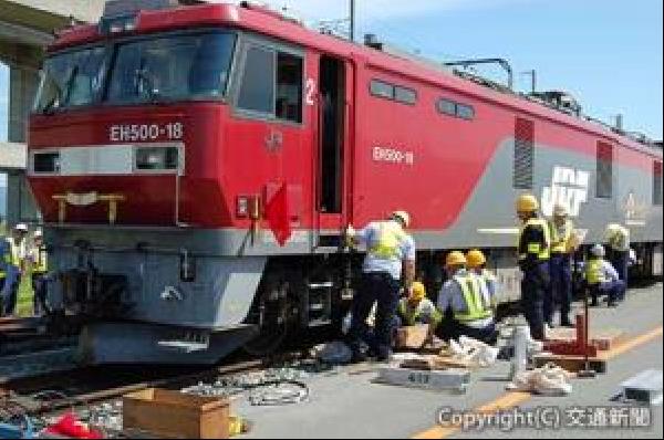 鉄道資料　脱線復旧訓練　昭和45年10月22日　大阪運転所検修 JR貨物東北支店主催 総合脱線復旧訓練に参加 ～KONAN WORKS 2025