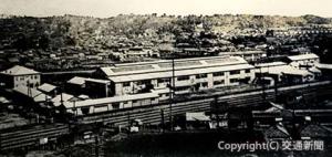 創立当時の横浜工場（横浜市保土ケ谷区）。横浜に生産拠点を構えたのは横浜港が当時、国内随一の貿易港だったため（東洋電機製造提供）