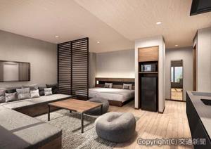 コンドミニアム客室（イメージ）＝小田急提供＝