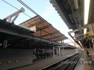 新国立競技場の最寄り駅となる千駄ケ谷駅。混雑緩和のため臨時ホームを活用し、２面２線ホームに変更される（ＪＲ東日本提供）