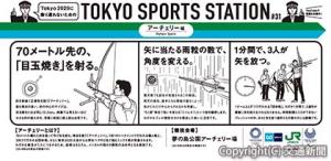 アーチェリー編のポスター（イメージ）＝ＪＲ東日本提供＝
