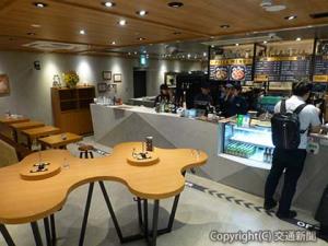 カフェ＆ピザ「ＣＡＦＦＥ　ＣＩＡＯ　ＰＲＥＳＳＯ×ＰＩＺＺＡ　ＣＯＮＡ」の店内