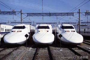 来年春に東海道新幹線から引退する７００系車両（ＪＲ東海提供）