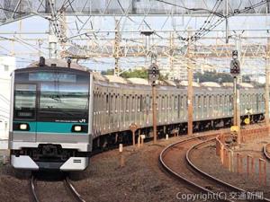 ２０２０年度末にＡＴＯを導入する常磐緩行線（Ｅ２３３系２０００番代）＝ＪＲ東日本提供＝