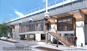 高架下の新ホテル外観イメージ（ジェイアール東日本都市開発提供）