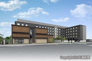「梅小路ポテル京都」の外観イメージ（ＪＲ西日本ホロニック提供）