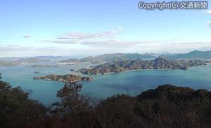 竜王山展望台からの瀬戸内海の眺め