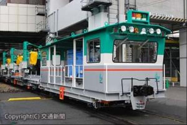 交通新聞 電子版｜交通建設 新幹線１００㍍レール運搬車の発進式