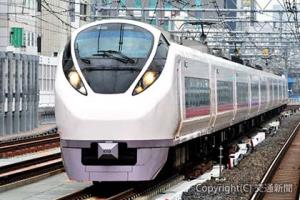 常磐線を走るＥ６５７系車両。全線運転再開後は、品川・上野―仙台間の直通運転も１日３往復行う（ＪＲ東日本提供）
