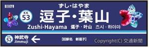 駅名看板の装飾イメージ（京浜急行電鉄提供）