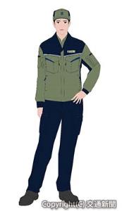ジャケットタイプの新作業服イメージ（日本電設工業提供）
