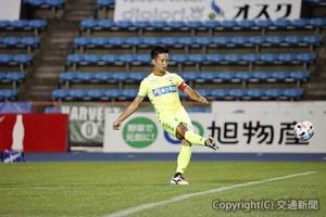 ＦＫを直接沈めて２点目を奪った田口ⒸＪＥＦＵＮＩＴＥＤ（ジェフユナイテッド提供）