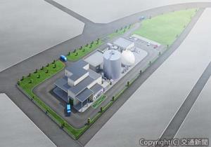 「東北バイオフードリサイクル仙台工場」の完成イメージ（ＪＲ東日本提供）