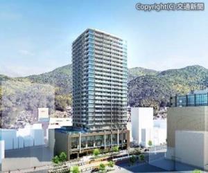「ライオンズタワー新大工町」の外観イメージ（ＪＲ西日本プロパティーズ提供）