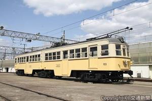 寝屋川車両基地で保存されている車両（京阪電気鉄道提供）