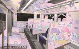 「キキ＆ララ　モノレール」の運転台付近のデザインのイメージ（東京モノレール提供）