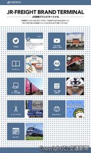 ブランドサイト「ＪＲ貨物ブランドターミナル」のトップページ（イメージ）＝ＪＲ貨物提供＝