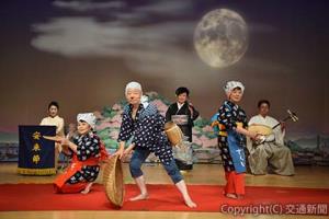 安来駅で披露される伝統芸能「安来節とどじょうすくい踊り」のイメージ（ＪＲ米子支社提供）