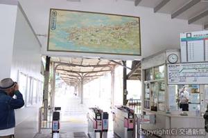 新しい沿線観光案内図（南海電気鉄道提供）