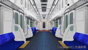ＪＲ東海が発表した在来線新型通勤電車３１５系のインテリアデザインのイメージ（５月１８日）＝ＪＲ東海提供＝
