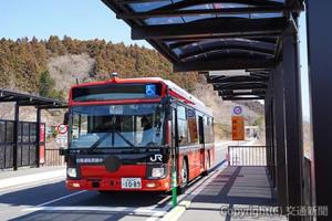 ＢＲＴ専用大型自動運転バスのイメージ（ＪＲ東日本提供）