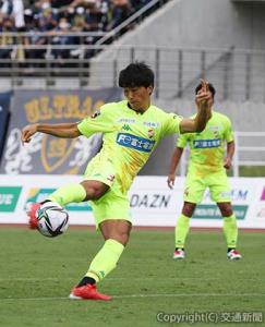 85分に投入された直後に決勝ゴールを決めるジェフ千葉・高橋ⒸＪＥＦＵＮＩＴＥＤ（ジェフユナイテッド提供）