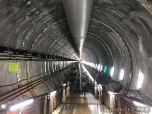 掘削済みの羊蹄トンネル比羅夫工区内（鉄道建設・運輸施設整備支援機構提供）