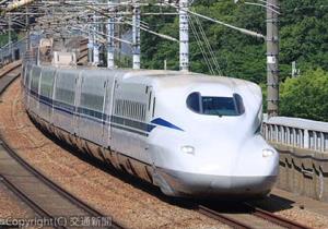 東海道・山陽新幹線の新鋭車両・Ｎ７００Ｓ。「営業システムによる測定システム『レイダース』」では、営業用車両で線路の高低や軌間、平面性などをモニタリングする