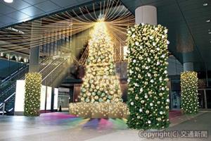 「ＪＲゲートタワー」イベントスペースのクリスマス装飾のイメージ（ＪＲ東海提供）