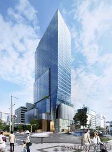 複合施設の外観イメージ（ＪＲ西日本不動産開発提供） 