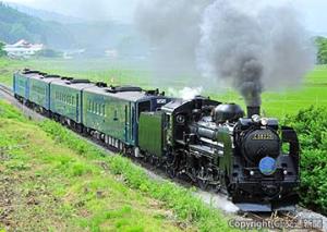 ６月４日に定期運転を終了する「ＳＬ銀河」（ＪＲ盛岡支社提供）