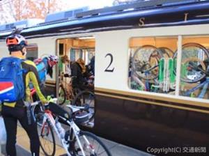サイクルトレインの利用イメージ（近畿日本鉄道提供）