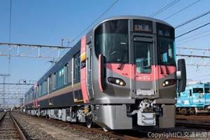 ７月２２日の運転開始が決まった２２７系新型車両「Ｕｒａｒａ（うらら）」（ＪＲ西日本提供）