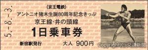 １日乗車券のイメージ（京王電鉄提供）