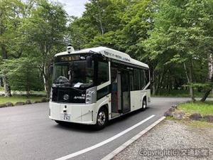 ＥＶ（電気自動車）バス＝東武鉄道提供＝