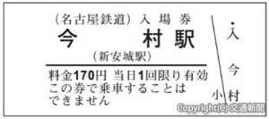 旧「今村駅」（現新安城駅）のイメージ＝名古屋鉄道提供＝