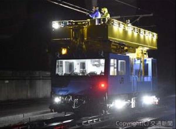 交通新聞 電子版｜JR東日本 上越新幹線 トロリー線張り替え工事を