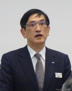 年頭訓示を行う長谷川社長