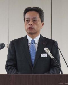 年頭訓示を行う古宮社長