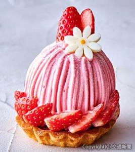 イチゴの味わい豊かな「苺のモンブラン」のイメージ（ホテルメトロポリタン提供）