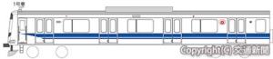 新幹線デザインのラッピングトレイン（５０５０系４０００番代）＝東急電鉄提供＝