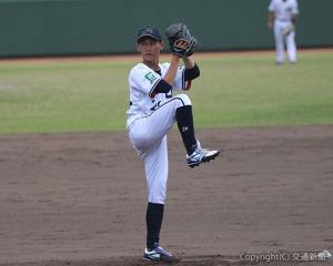 本大会でも活躍が期待される主戦投手・花村（ＪＲ西日本提供）