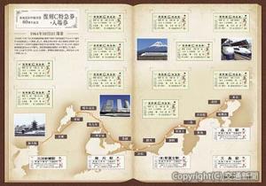 「復刻Ｃ特急券＋入場券セット」の台紙イメージ（ＪＲ東海提供）