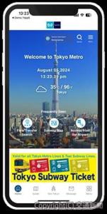 「Tokyo Metro For Tourists」の画面イメージ（東京地下鉄提供）