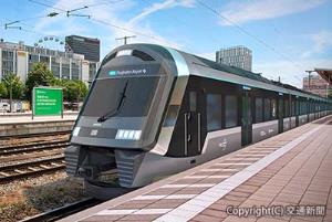 ドイツ・ミュンヘンの都市近郊鉄道（Ｓバーン）新型車両のイメージ（三菱電機提供）