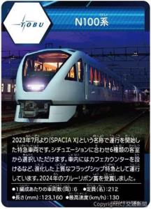 東武鉄道の「オリジナル電車トレーディングカード」（イメージ）＝東武鉄道提供＝