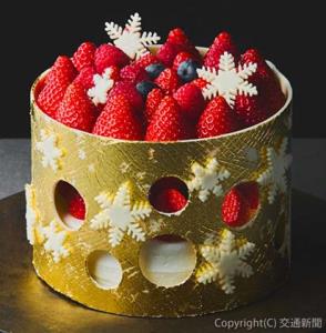 クリスマスケーキ「Blissful Christmas Cake」のイメージ（大阪ステーションホテル提供）