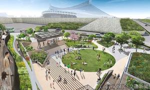 公園、施設のイメージ（東急不動産提供）