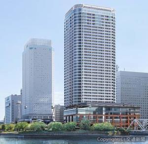 「ハーバーステージ横浜北仲」の完成イメージ（東急不動産提供）