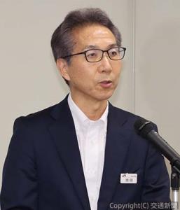 あいさつする池田専務（ＪＲシステム提供）